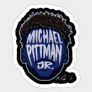 Michael Pittman Jr Indianapolis Player Silhouette Sticker